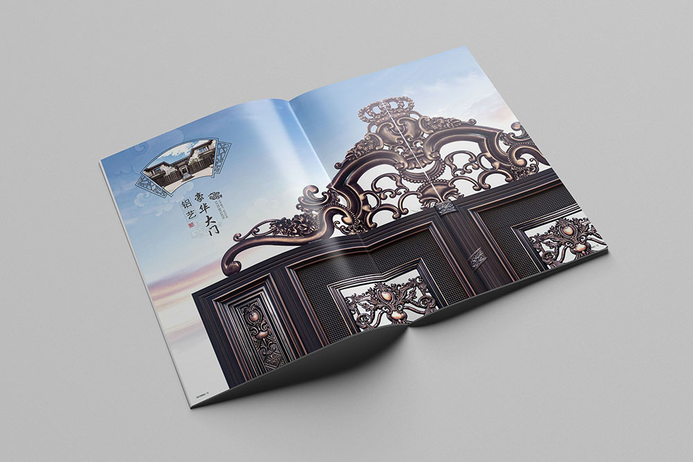 別墅鋁制圍欄產(chǎn)品冊設計,別墅建材產(chǎn)品冊設計